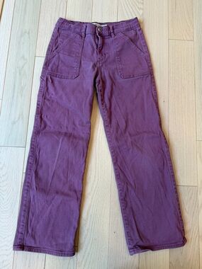 Girls Levi Wide Leg Jeans Size 12 Colorful Preppy Back to School